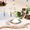 1 Strand Handmade Lampwork Inner Flower Rondelle Beads Strands LAMP-TA0002-72J-6