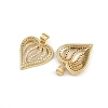 Brass Micro Pave Cubic Zirconia Pendants ZIRC-I367-07G-18-2