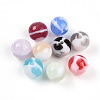 Two Tone Opaque Resin Beads X1-RESI-N042-12mm-16-1