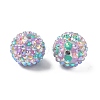 Round Resin Rhinestone Beads OACR-Z035-02D-2