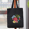 DIY Flower Pattern Tote Bag Embroidery Kit PW22121385075-1