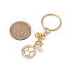 Brass Micro Pave Cubic Zirconia Keychain KEYC-JKC00796-3