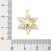 Brass Pave Clear Cubic Zirconia Pendants KK-Z061-09G-02-3