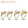 304 Stainless Steel Open Cuff Ring Findings STAS-K263-03G-4