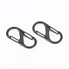 Electroplated Alloy S-Hook Clasps PALLOY-G262-02B-1
