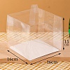 Foldable Transparent PET Cakes Boxes CON-PW0001-049F-1