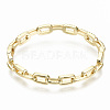 Brass Micro Pave Clear Cubic Zirconia Bangles BJEW-S142-015-NF-3