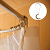 1 Set Iron Shower Curtain Rings HJEW-FH0001-45-6