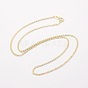 925 Sterling Silver Cable Chains Necklaces STER-F028-32G-2