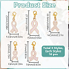 80Pcs 5 Styles Alloy Enamel Pendant Decoration HJEW-GO00235-2