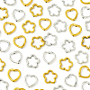 50Pcs Tibetan Style Alloy Bead Frame TIBEB-FS0001-10AG-9