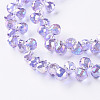 Transparent Glass Beads Strands X-GLAA-T006-14H-3