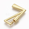 Brass Screw Carabiner Lock Charms KK-T046-001G-L-NF-3