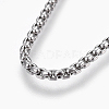 304 Stainless Steel Box chain Necklaces NJEW-F242-13P-A-2