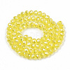 Electroplate Glass Beads Strands X-EGLA-A034-T6mm-B21-2