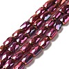 Electroplate Glass Beads Strands EGLA-F150-FP01-1