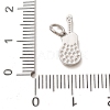 304 Stainless Steel Micro Pave Clear Cubic Zirconia Charms LS-CU-CBAB6EC-21P-3