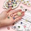 10Pcs Golden Tone Brass Charms KK-YW0003-72-5