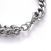 304 Stainless Steel Wheat Chain Necklaces NJEW-H493-06P-3