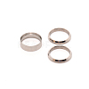 3Pcs 316 Stainless Steel Grooved Finger Ring Settings FIND-WH0105-09C-P-2