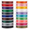 20 Rolls 20 Colors Round Polyester Cord OCOR-PH0004-83B-1