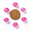 Transparent Acrylic Beads TACR-S154-15B-82-3