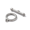 Non-Tarnish 304 Stainless Steel Ring Toggle Clasps STAS-A092-09E-P-2