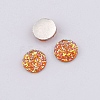 Druzy Resin Cabochons LS-RESI-WH0026-03A-07-1