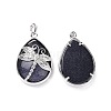 Synthetic Blue Goldstone Pendants G-G900-01P-11-2