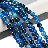 Natural Striped Agate/Banded Agate Beads Strands G-Z060-A01-A11-2