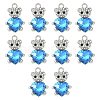 10Pcs Alloy Glass Pendants GLAA-YW0005-41P-02-1