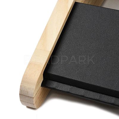 2-Tier PU Leather Pendant & Necklace Display Stands NDIS-F004-01A-1