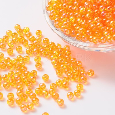 Eco-Friendly Transparent Acrylic Beads X-PL733-14-1