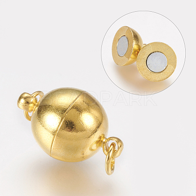 Brass Magnetic Clasps with Loops X-MC021-NFG-1