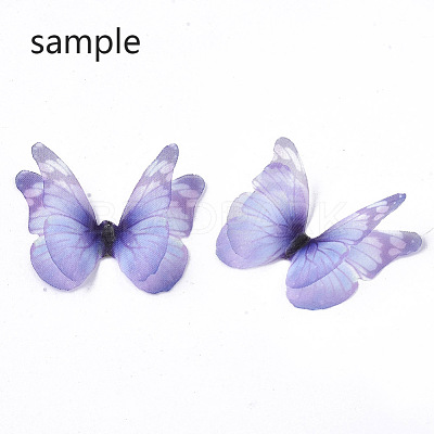 Polyester Fabric Wings Crafts Decoration X-FIND-S322-004-1