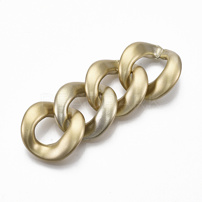 Spray Painted CCB Plastic Linking Rings CCB-R104-05A-02-1