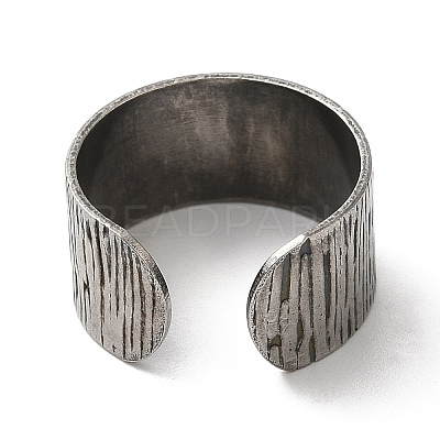 Non-Tarnish 304 Stainless Steel Open Cuff Ring Components LS-STAS-C079-03P-1