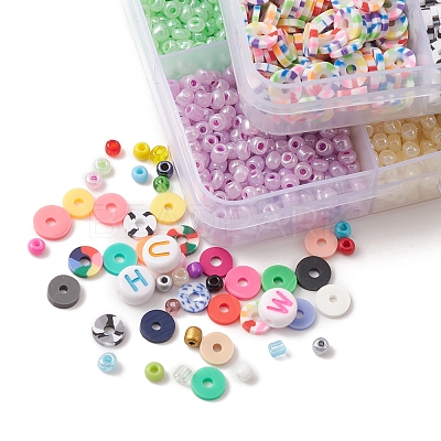 DIY Heishi Surfer Bracelet Making Kit DIY-FS0004-81-1