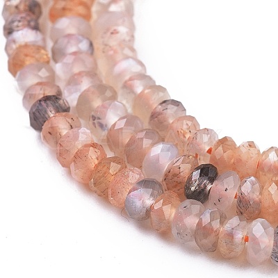 Natural Multi-Moonstone Beads Strands X-G-R475-002A-1