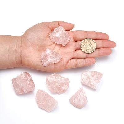 Rough Raw Natural Rose Quartz Beads G-F710-03-1