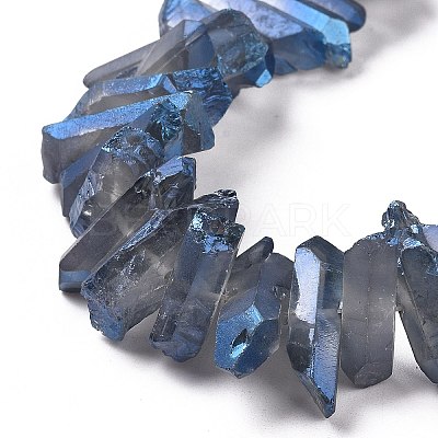 Natural Quartz Crystal Points Beads Strands G-K181-B17-1