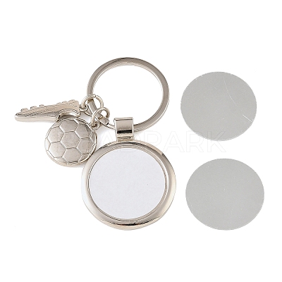 Football Alloy Sublimation Blanks Keychains AL-CBAF9A1-02P-04-1