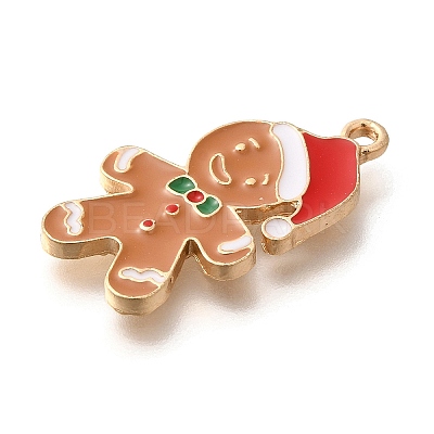 Christmas Theme Alloy Enamel Pendants ENAM-Q509-02KCG-01-1