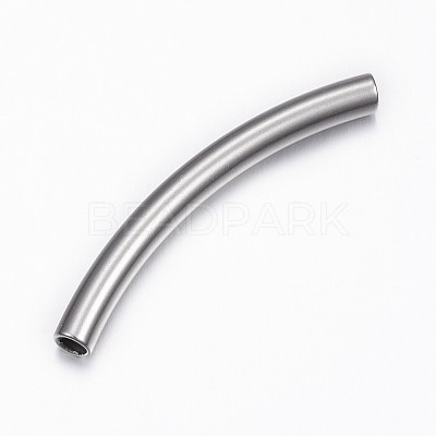 Tarnish Resistant 304 Stainless Steel Tube Beads STAS-G137-40P-1