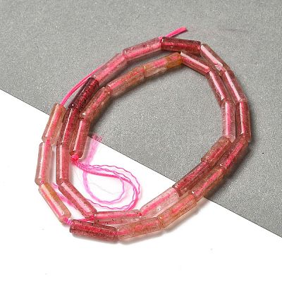 Natural Strawberry Quartz  Beads Strands G-D464-43-1