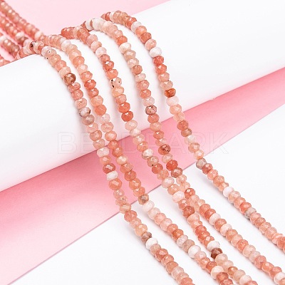 Dyed Natural Malaysia Jade Rondelle Beads Strands G-E316-2x4mm-42-1