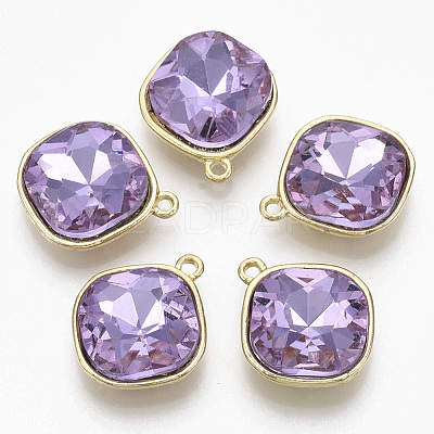 Golden Plated Alloy Pendants PALLOY-N154-03C-1