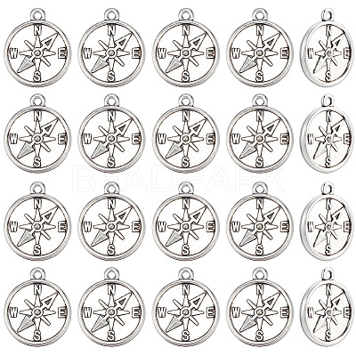50Pcs Tibetan Style Alloy Pendants FIND-SC0021-16B-1