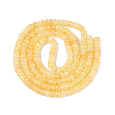 Ombre Effect Dyed Glass Beads Strands GLAA-Q106-05A-A01-1