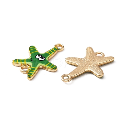 Ocean Theme Alloy Enamel Connector Charms FIND-CJC0017-15KCG-03-1